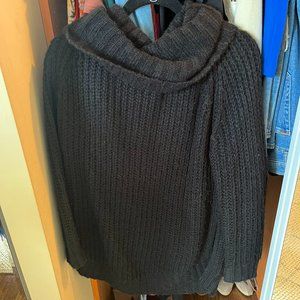 Black turtleneck sweater